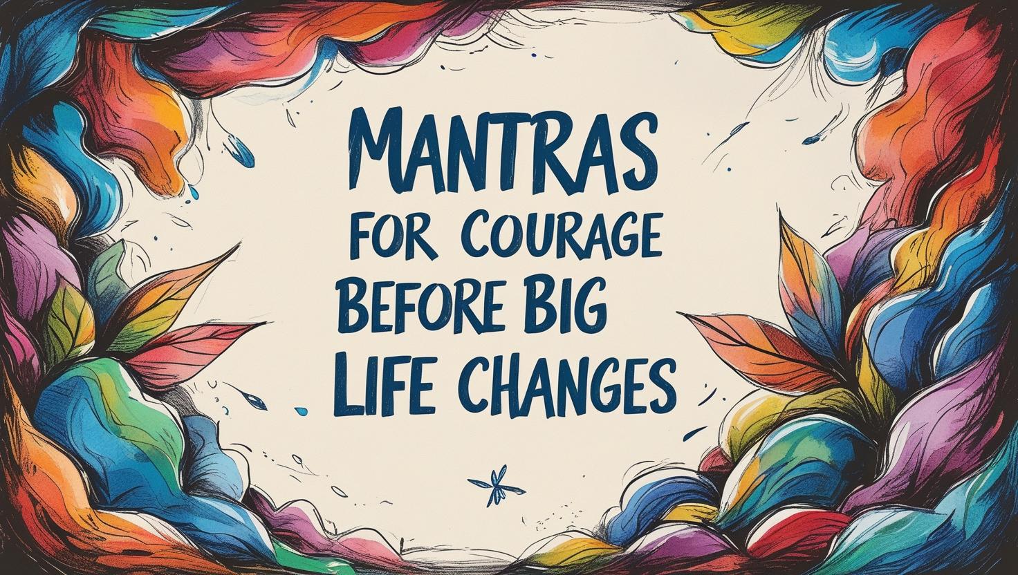 20 mantras for courage before big life changes: Words to anchor Your heart