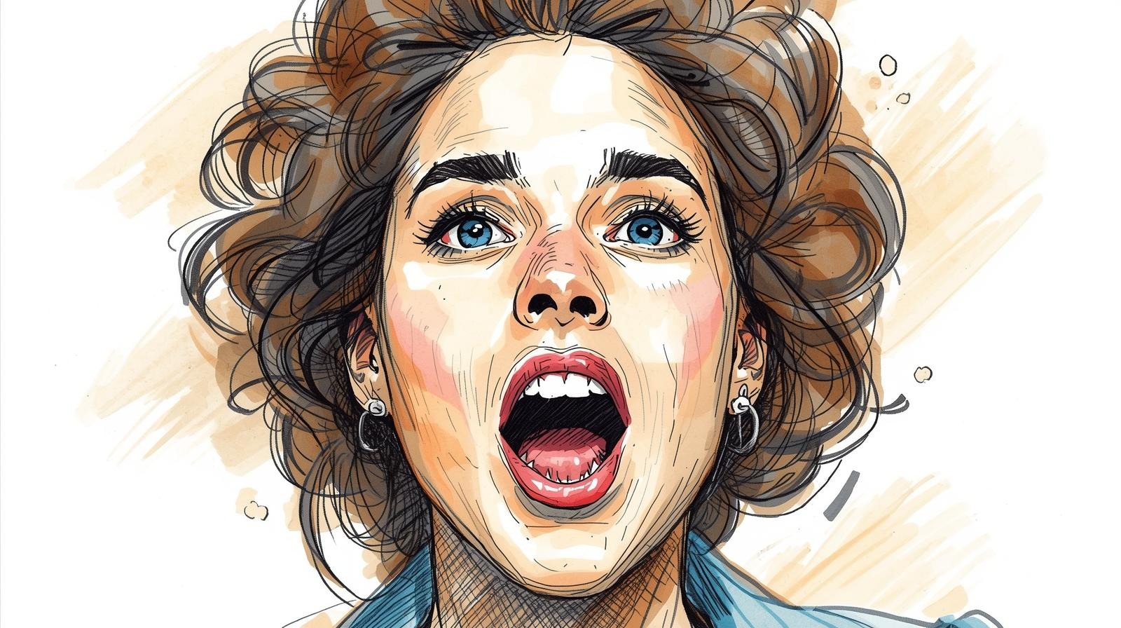 Illustration of a woman finding her voice, symbolizing affirmations that help you speak up with confidence in meetings.