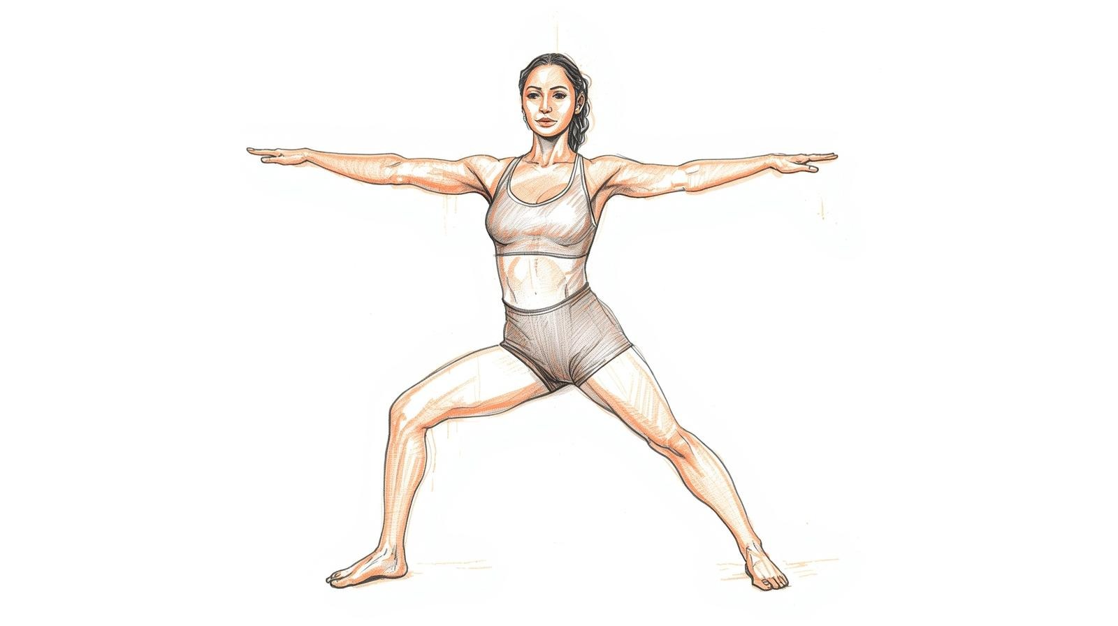 A woman standing strong in a wide, grounded pose, symbolizing the release of fear and the end of playing small through embodied power and presence.