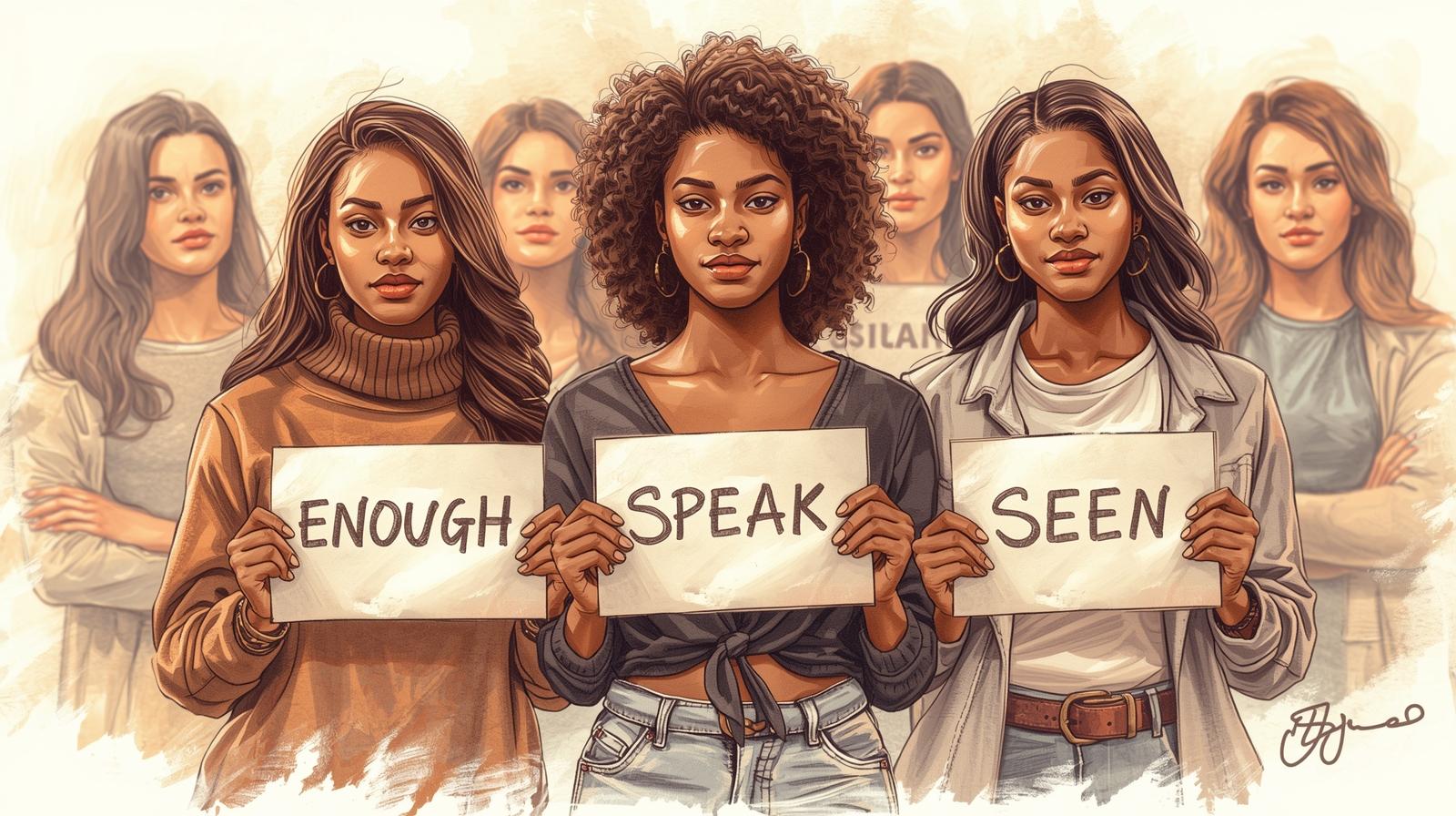 Words to return to when You feel invisible as a Woman: 14 powerful anchors for voice, worth, and presence